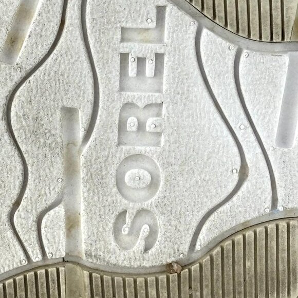 Sorel Dayspring Platform Slide Sandals Tan Leather Size 7.5 - Picture 13 of 14